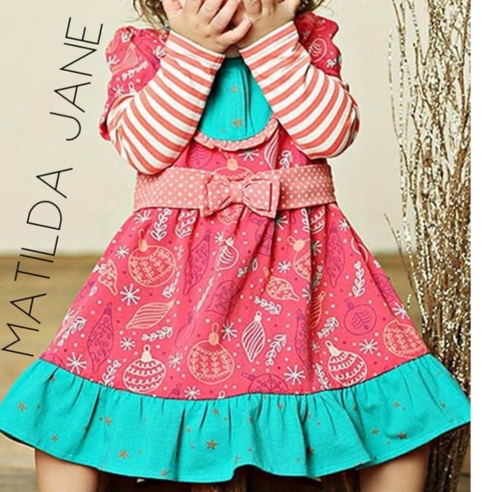 Matilda Jane Pink and Teal Kids Dress
